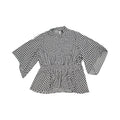 Blouse Ss By Cmf In Black & White, Size:4X