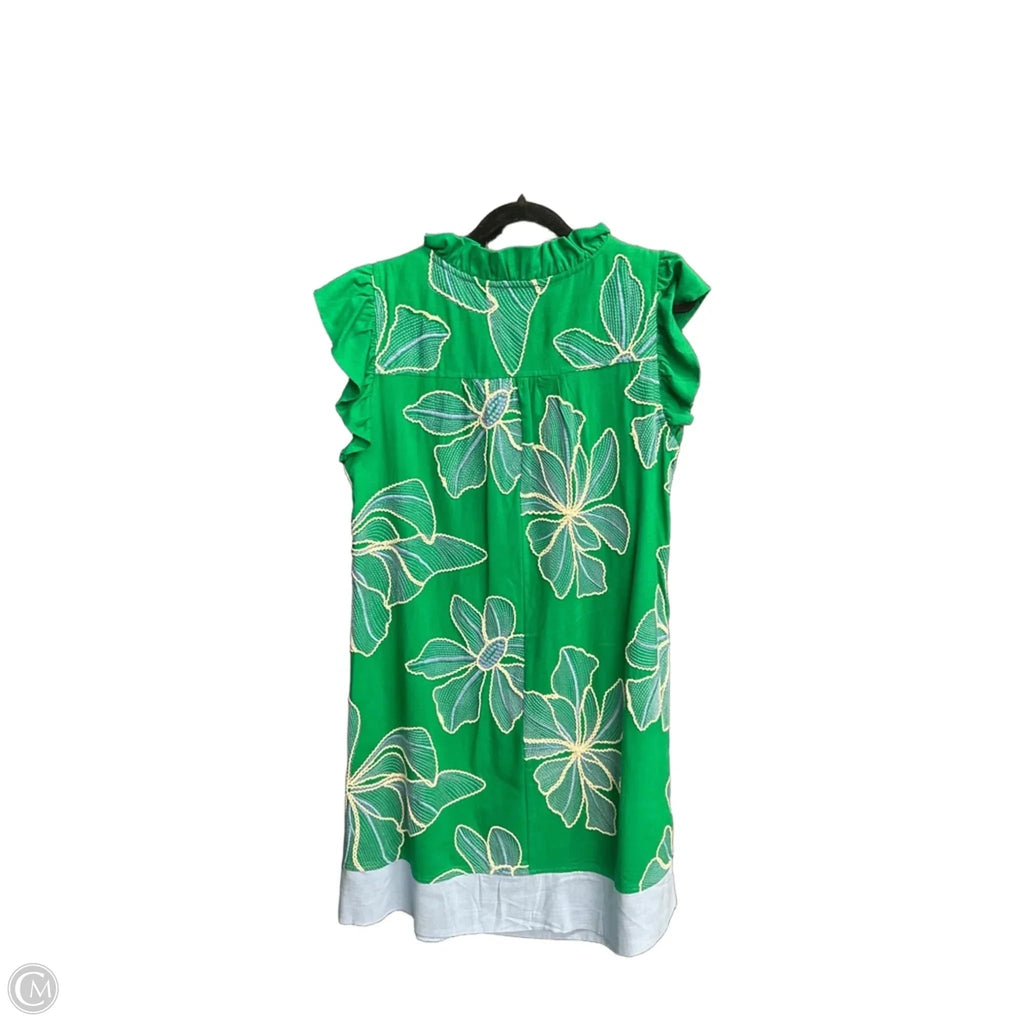 Dress Casual Short By Voy In Blue & Green, Size: S