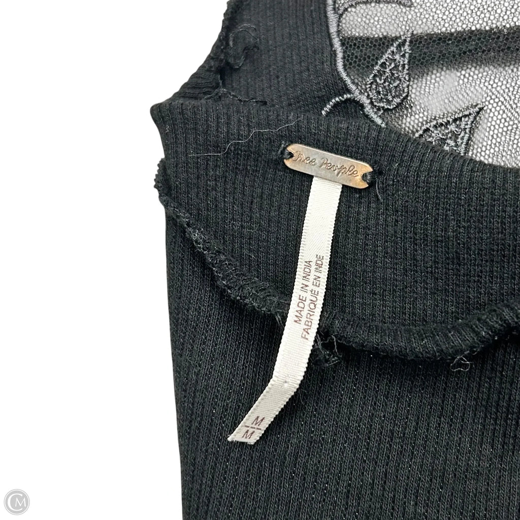 Top Long Sleeve By Free People In Black, Size: M