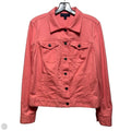 Jacket Denim By Talbots In Peach, Size: S