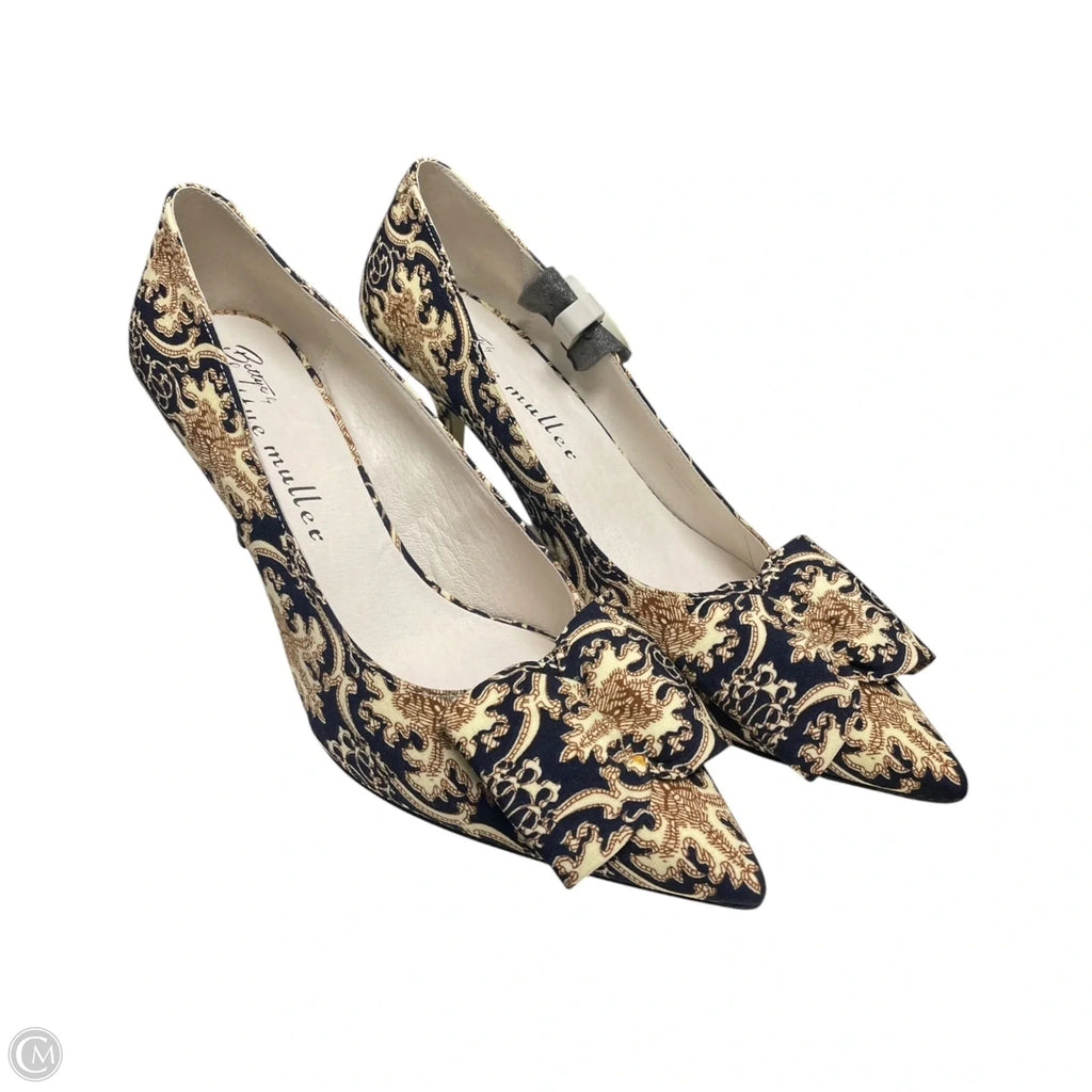 Shoes Heels Stiletto By Cma In Blue & Cream, Size: 8.5