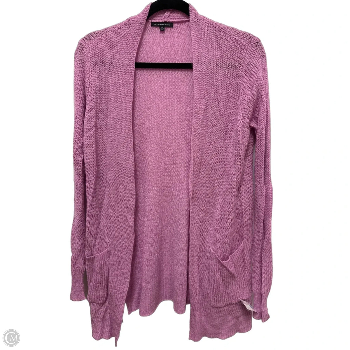 Sweater Cardigan By Staccato In Purple, Size: M