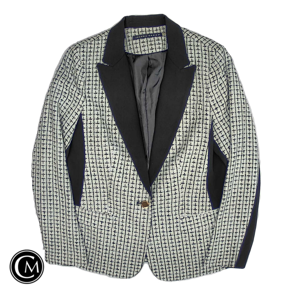 Blazer By Ivanka Trump In Black & White, Size: 14