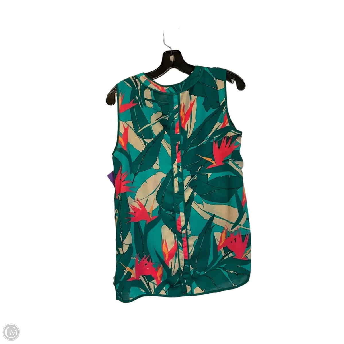 Top Sleeveless By Liz Claiborne In Green, Size: S