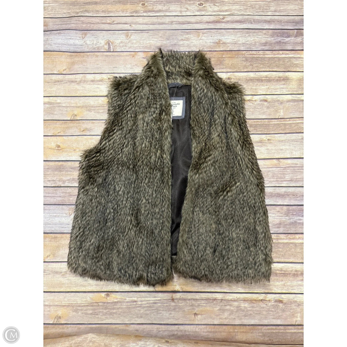 Vest Faux Fur & Sherpa By Abercrombie And Fitch In Tan, Size: L