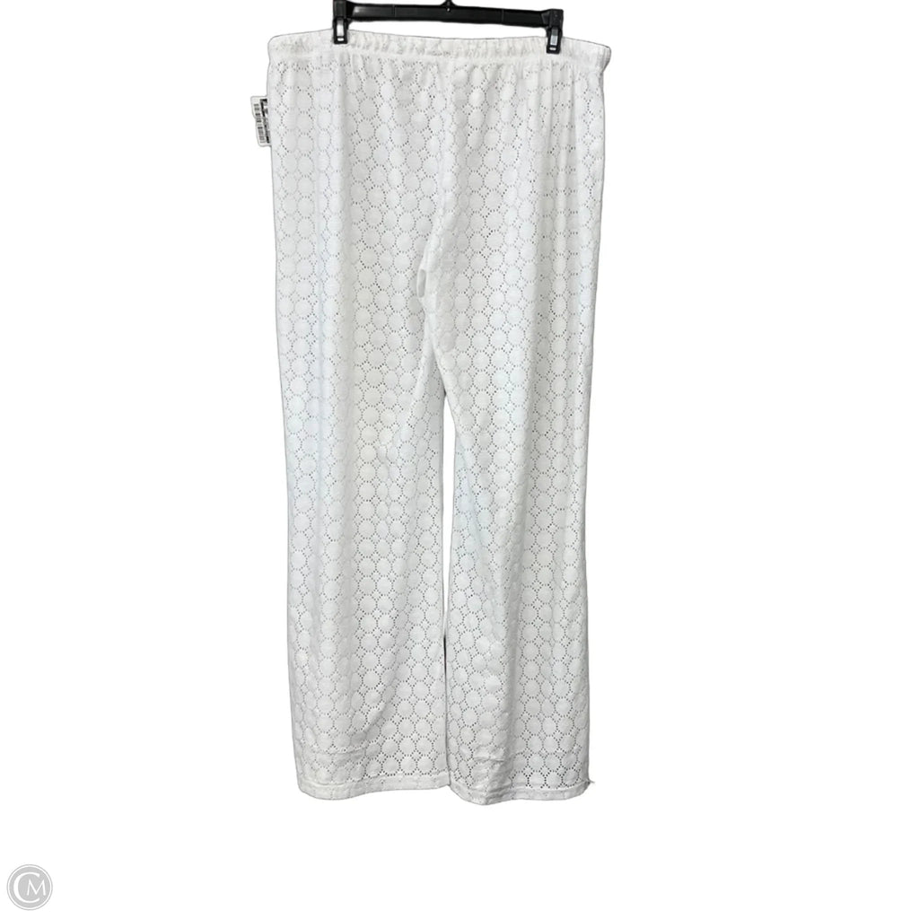 Swimwear Cover-up By Clothes Mentor In White, Size: 1x