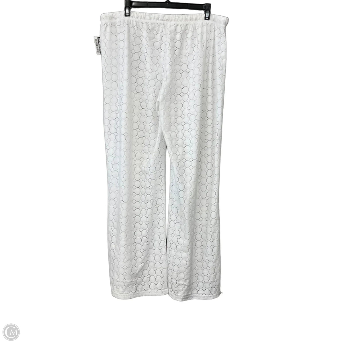Swimwear Cover-up By Clothes Mentor In White, Size: 1x