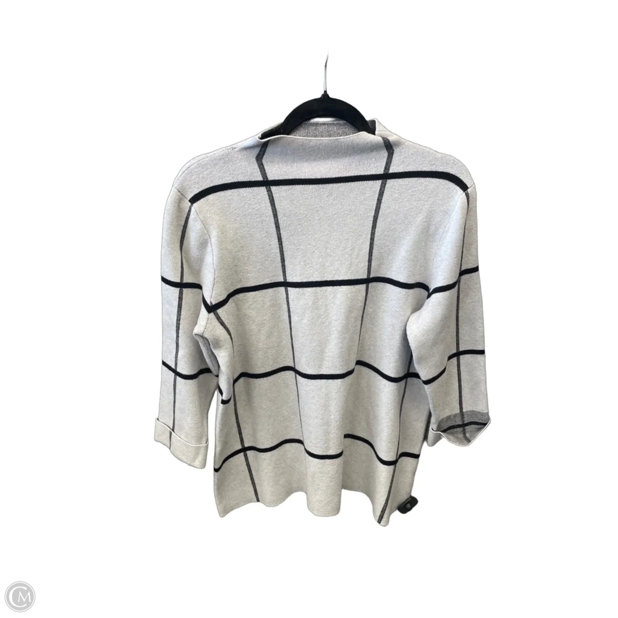 Sweater By Tahari In Grey, Size: L