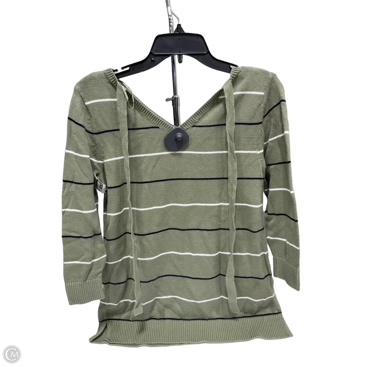 Top 3/4 Sleeve By Talbots In Green, Size: Xs
