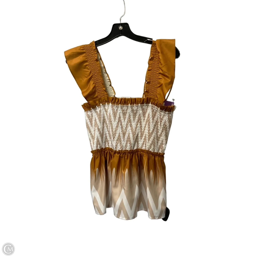 Top Sleeveless By Thml In Brown, Size: Xs