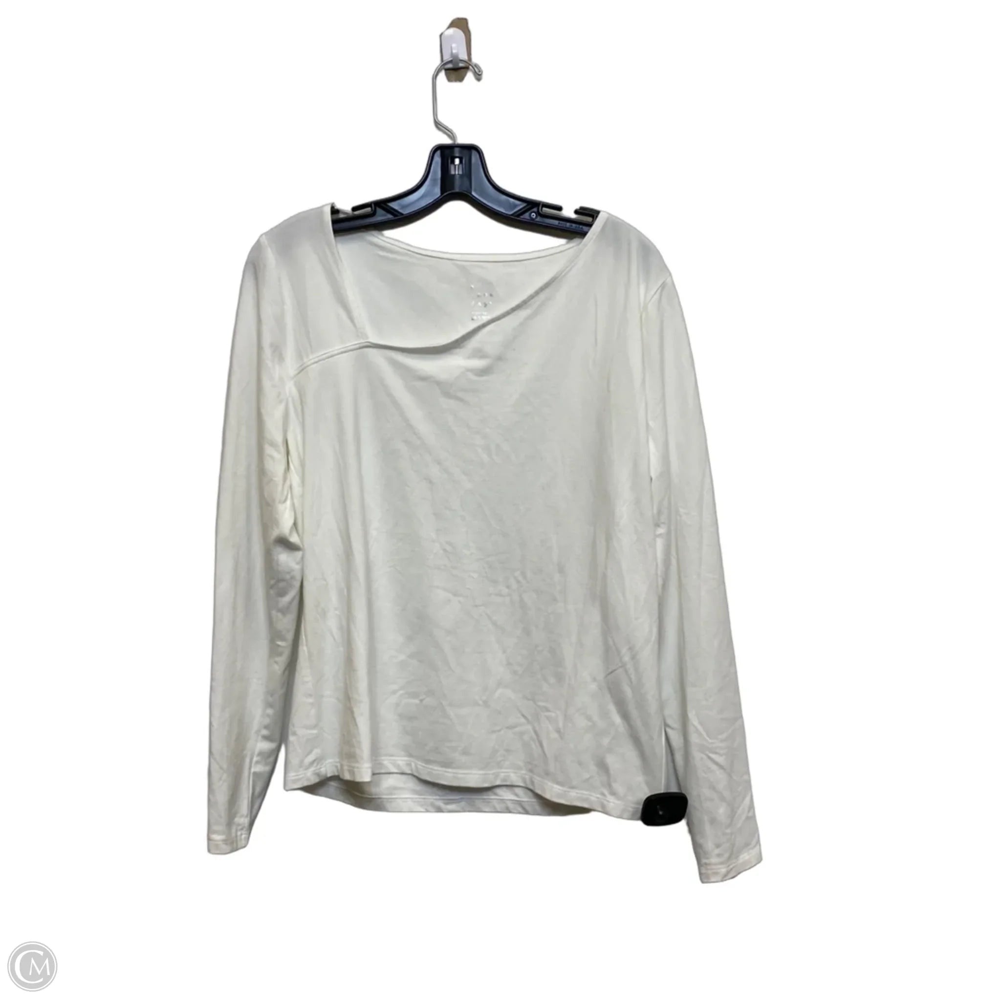 Top Long Sleeve Basic By A New Day In White, Size: Xl