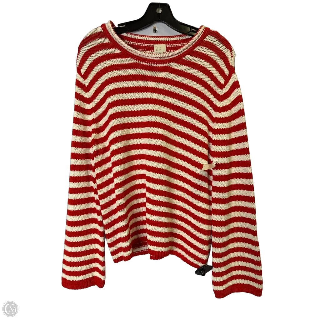 Sweater By A New Day In Red & White, Size: Xl