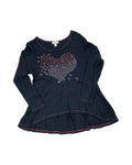 Top Ls By One World In Black & Red, Size:M