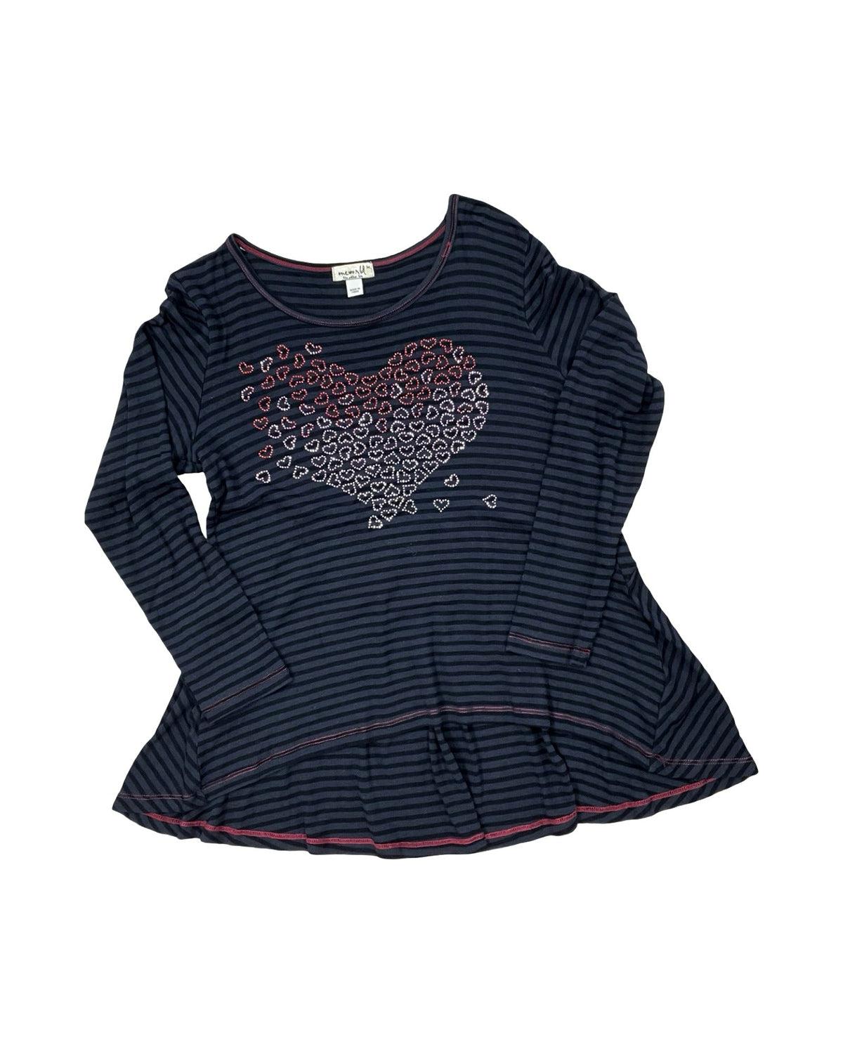 Top Ls By One World In Black & Red, Size:M