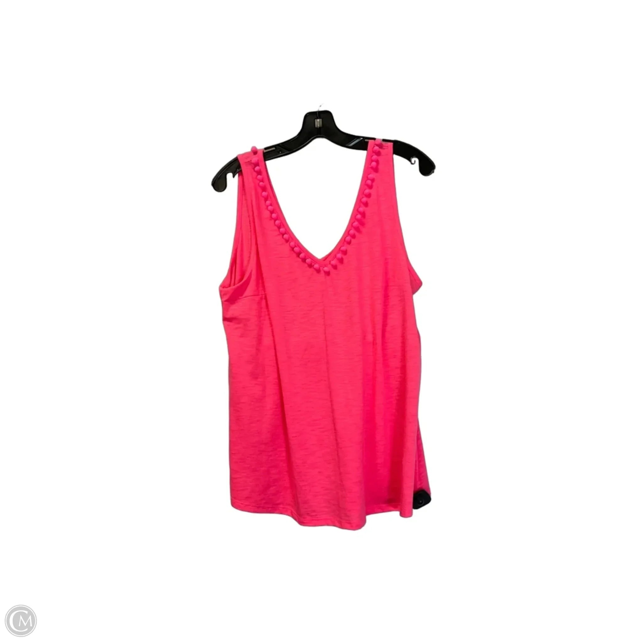Top Sleeveless Designer By Lilly Pulitzer In Pink, Size: Xl