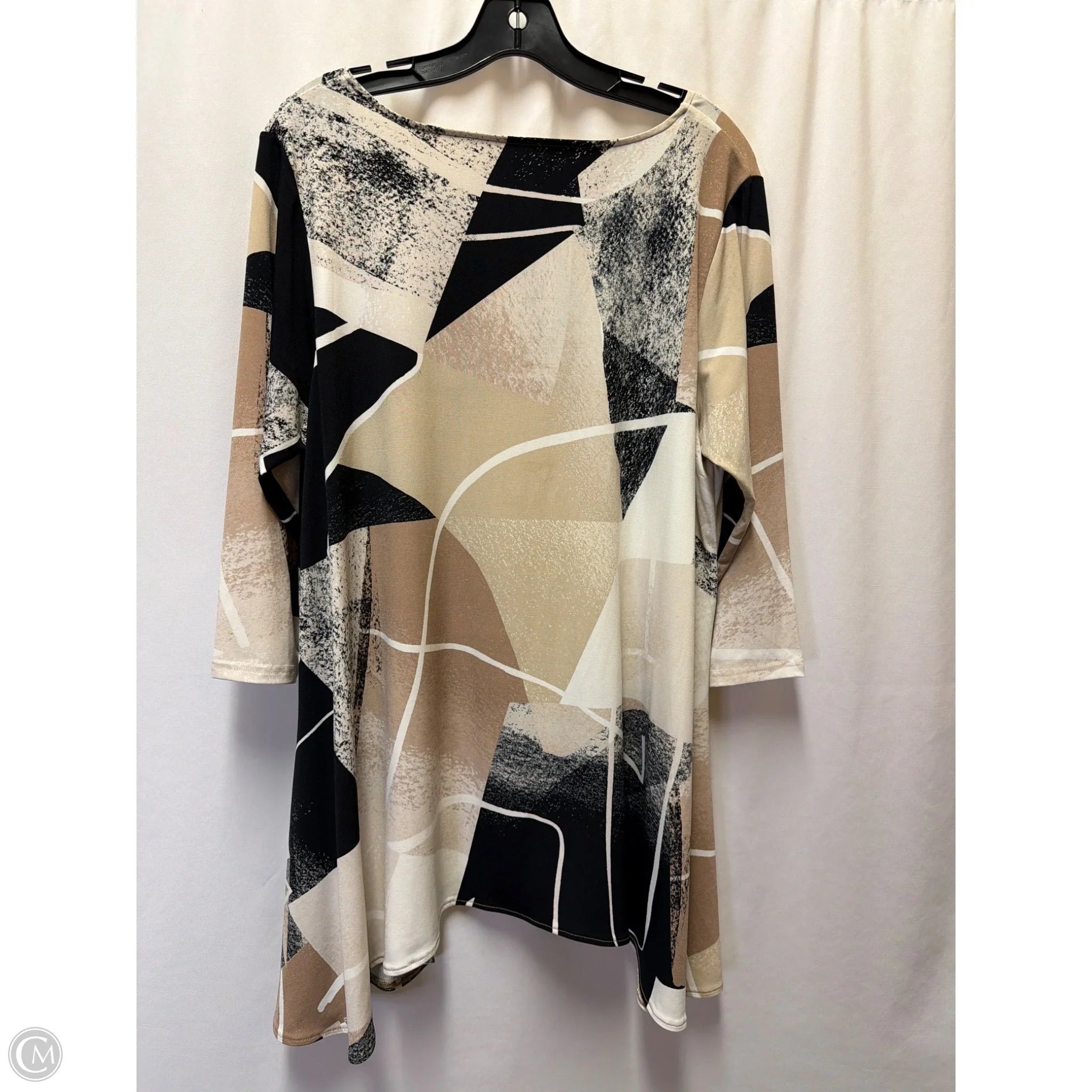Top Long Sleeve By Alfani In Tan, Size: 1x