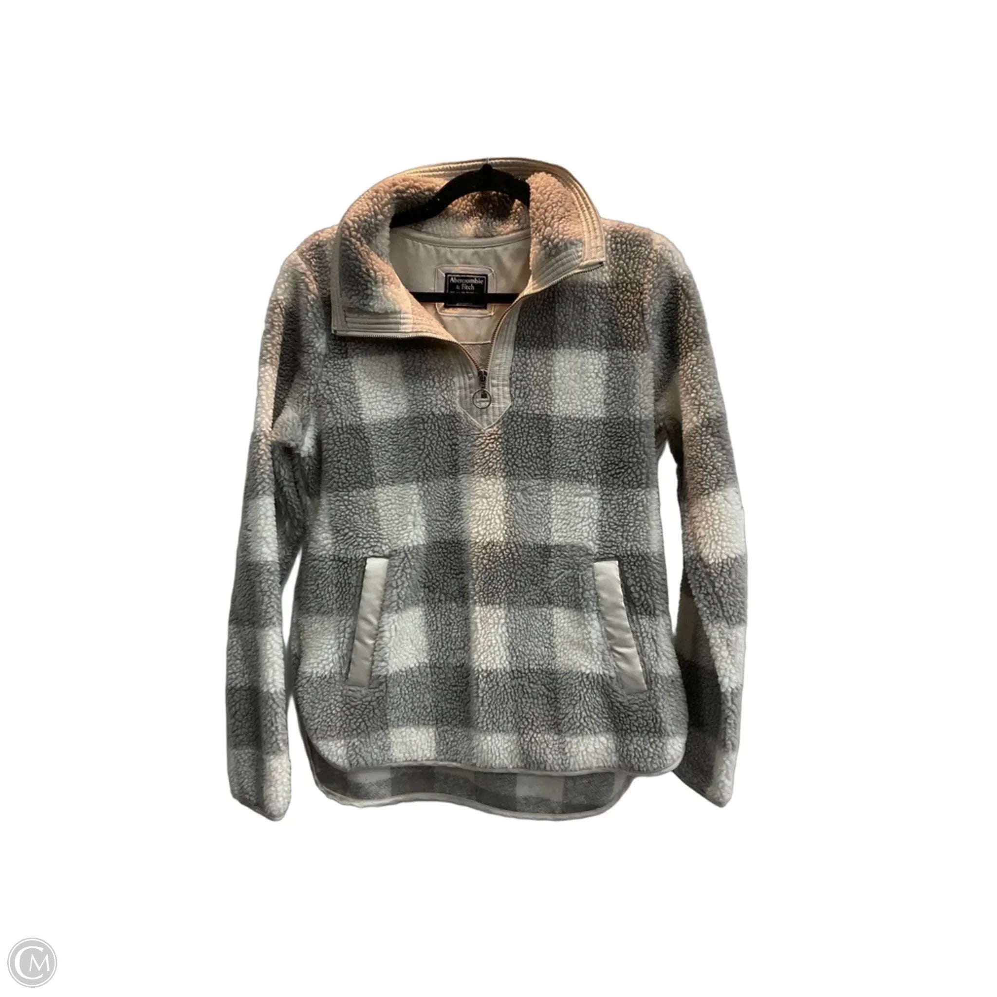 Sweatshirt Collar By Abercrombie And Fitch In Grey, Size: Xs