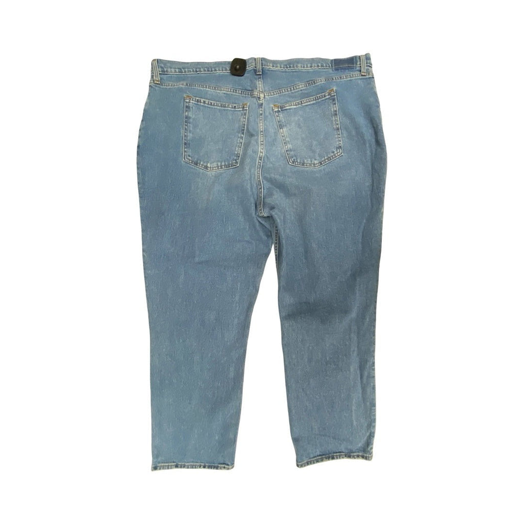 Jeans Straight By Abercrombie And Fitch In Blue Denim, Size:20