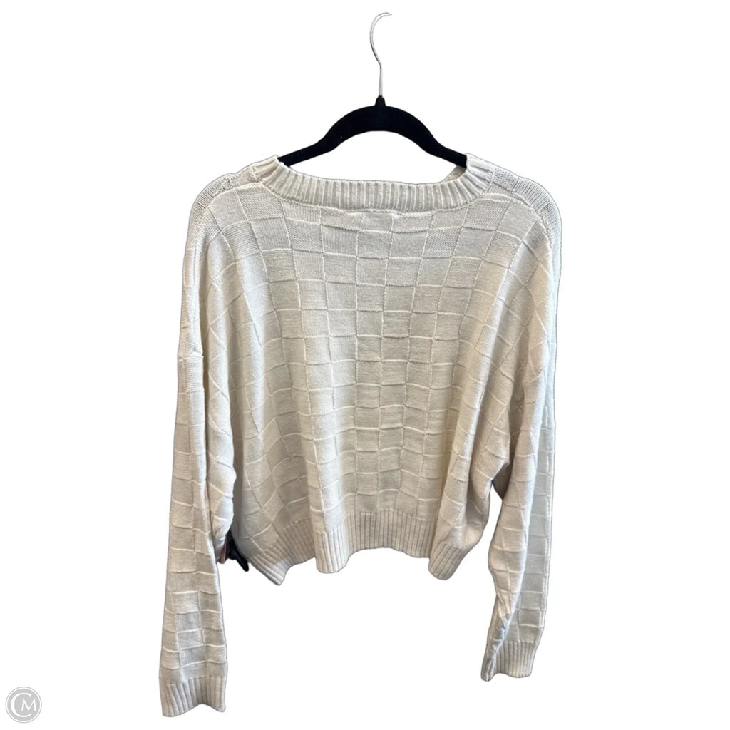 Sweater By Double Zero In White, Size: L