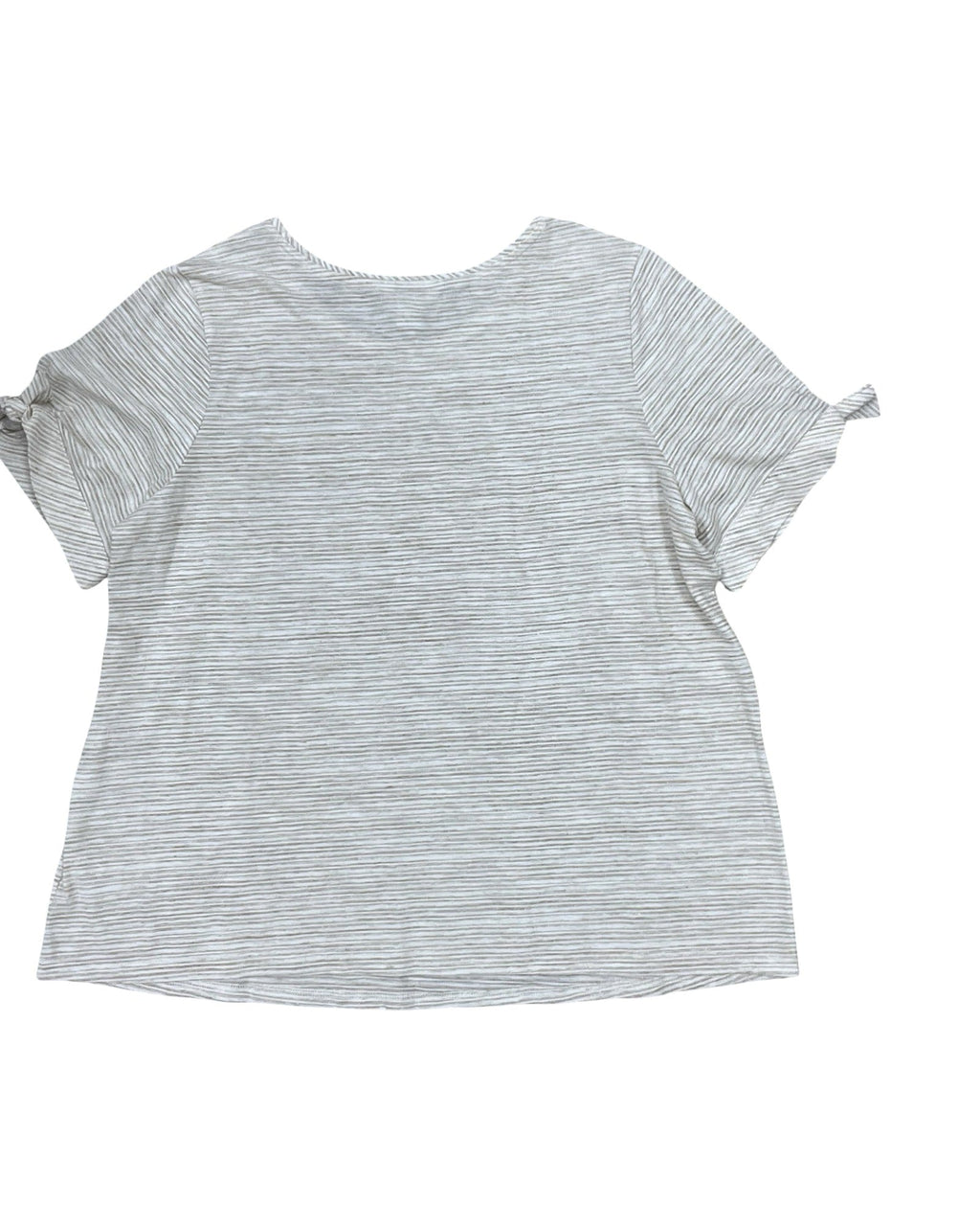 Top Ss By Liz Claiborne In Tan & White, Size:Xl