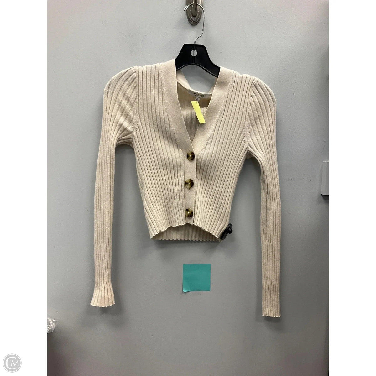 Top Long Sleeve By Madewell In Cream, Size: Xs