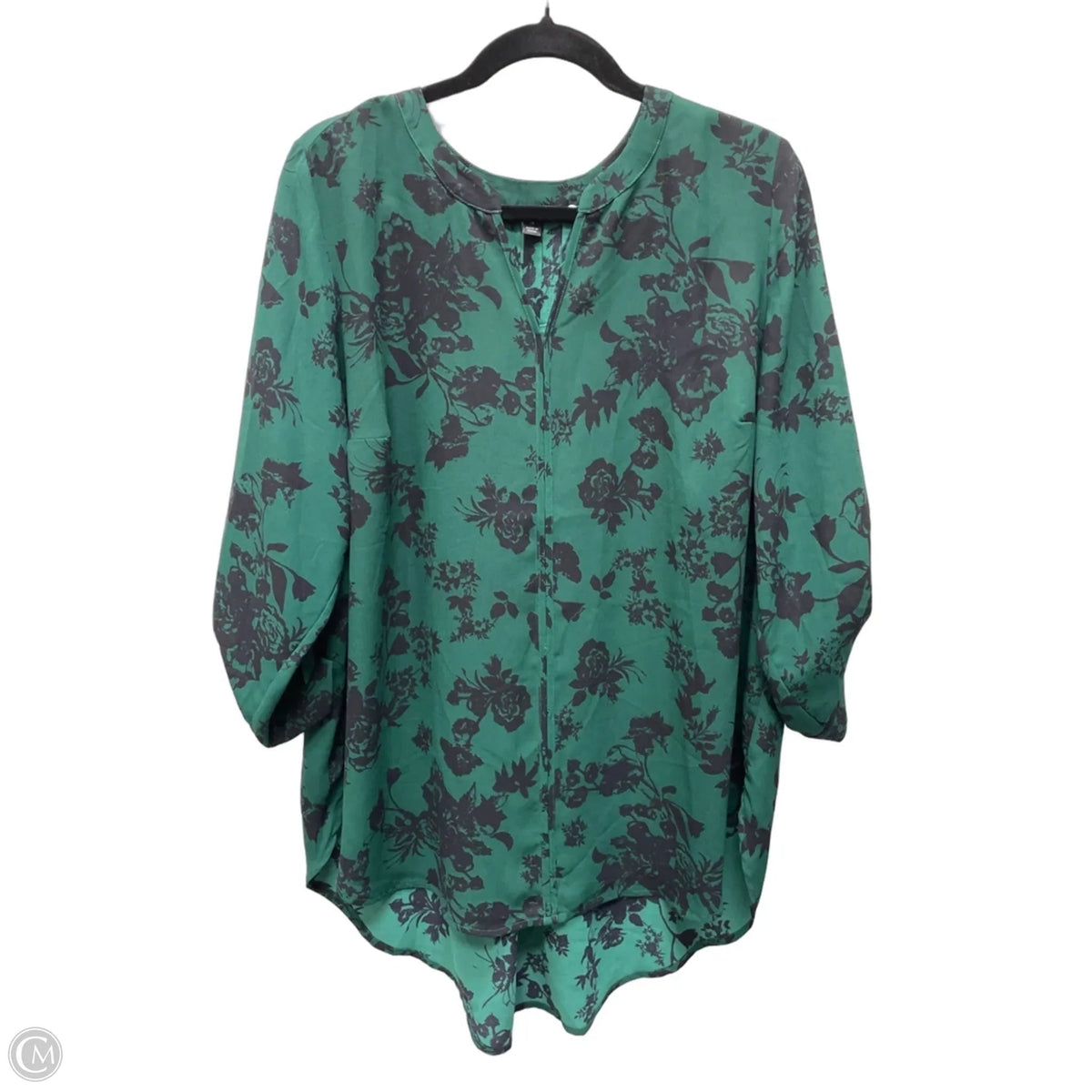 Tunic 3/4 Sleeve By 41 Hawthorn In Floral Print, Size: 2x