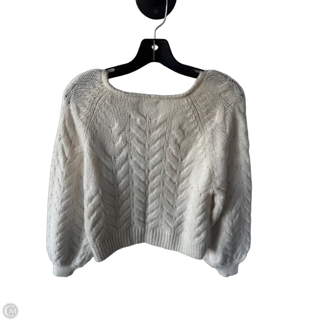 Sweater By Abercrombie And Fitch In Cream, Size: Xs