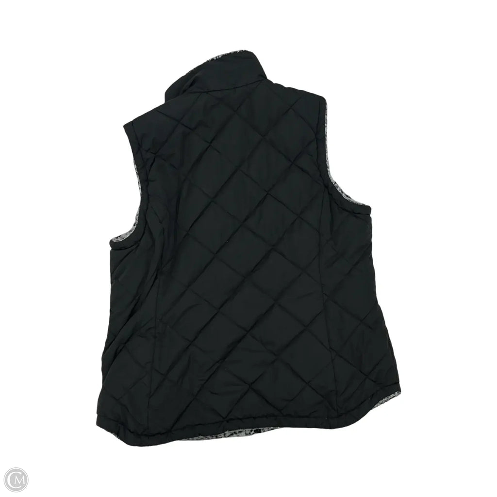 Vest Faux Fur & Sherpa By Clothes Mentor In Black, Size: Xl