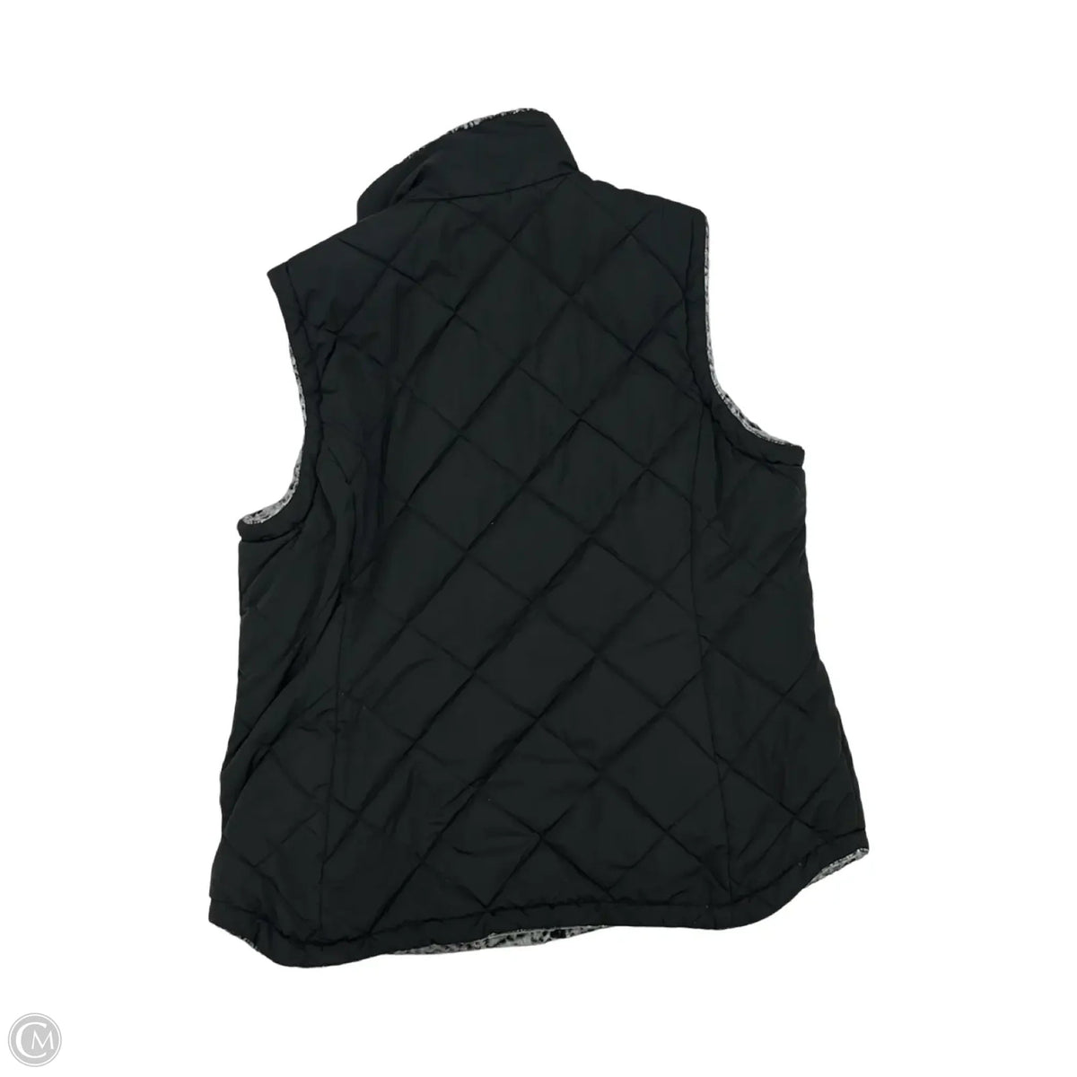 Vest Faux Fur & Sherpa By Clothes Mentor In Black, Size: Xl