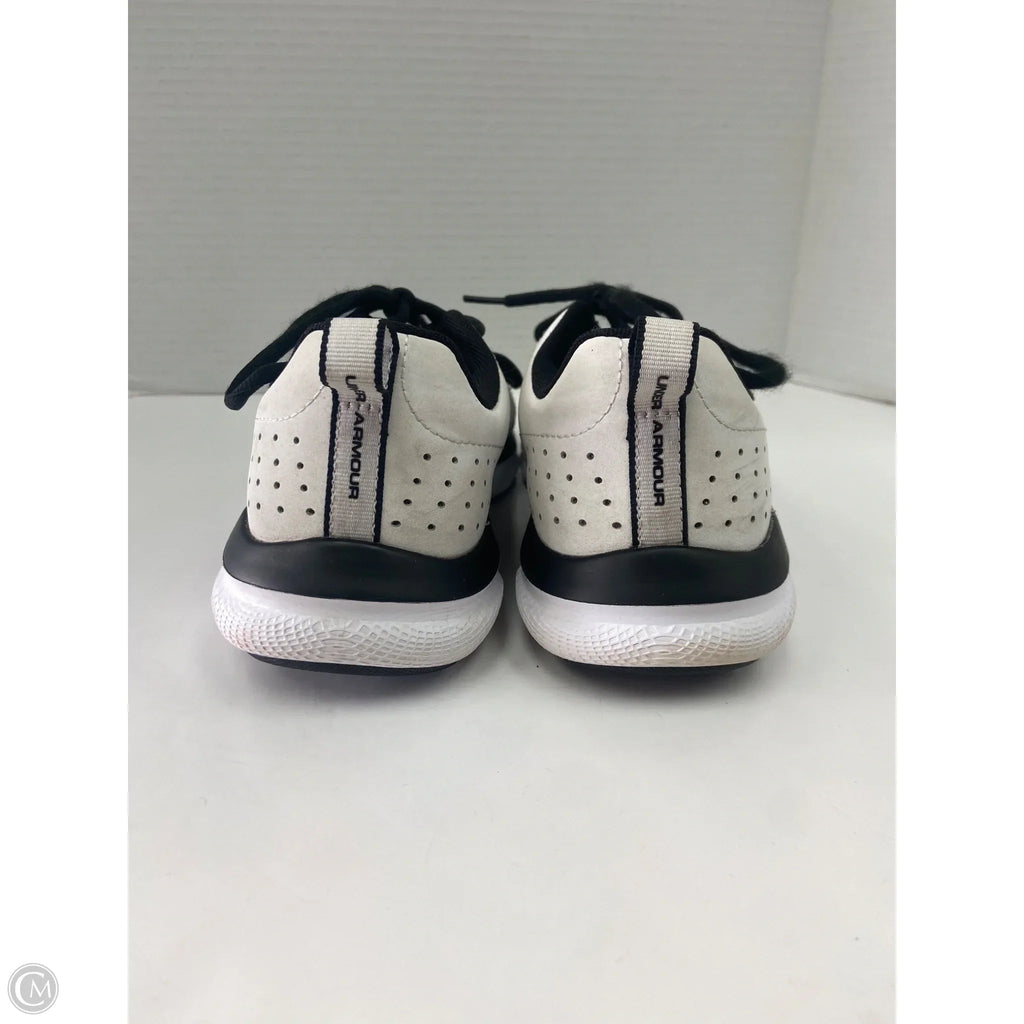 Shoes Athletic By Under Armour In Black & White, Size: 9.5