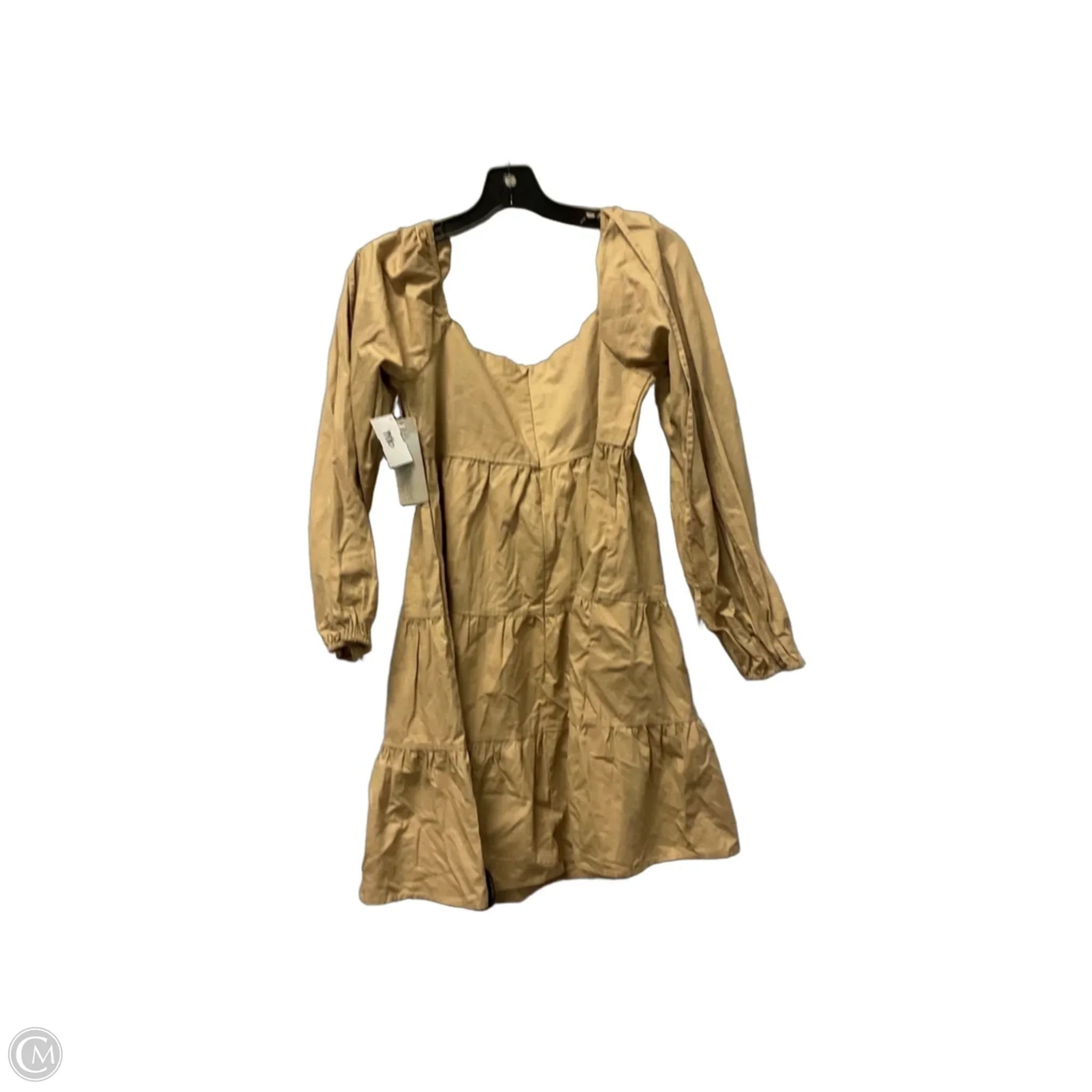 Dress Casual Short By Clothes Mentor In Tan, Size: M