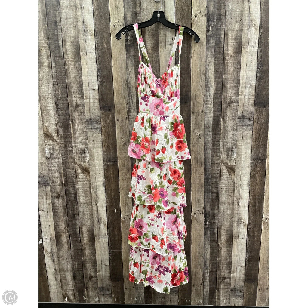 Dress Casual Maxi By Abercrombie And Fitch In Floral Print, Size: M