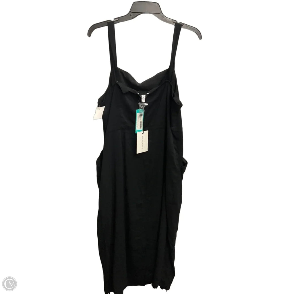 Dress Casual Midi By 41 Hawthorn In Black, Size: 1x