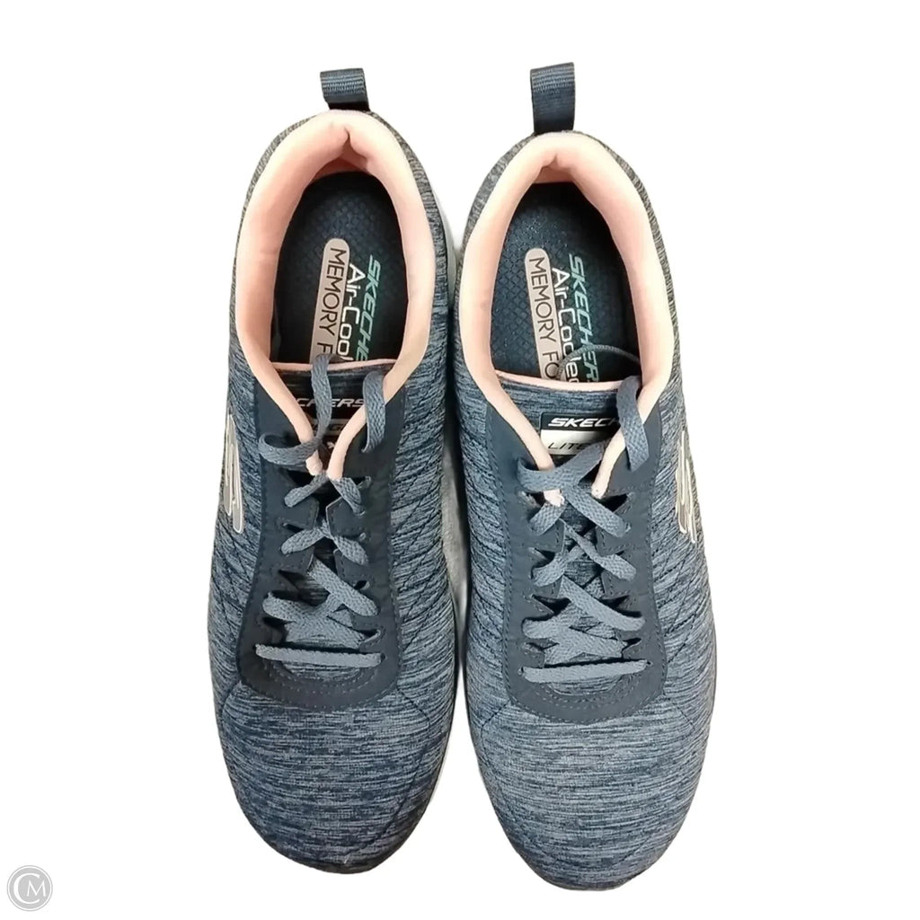 Shoes Athletic By Skechers In Blue & Pink, Size: 9.5