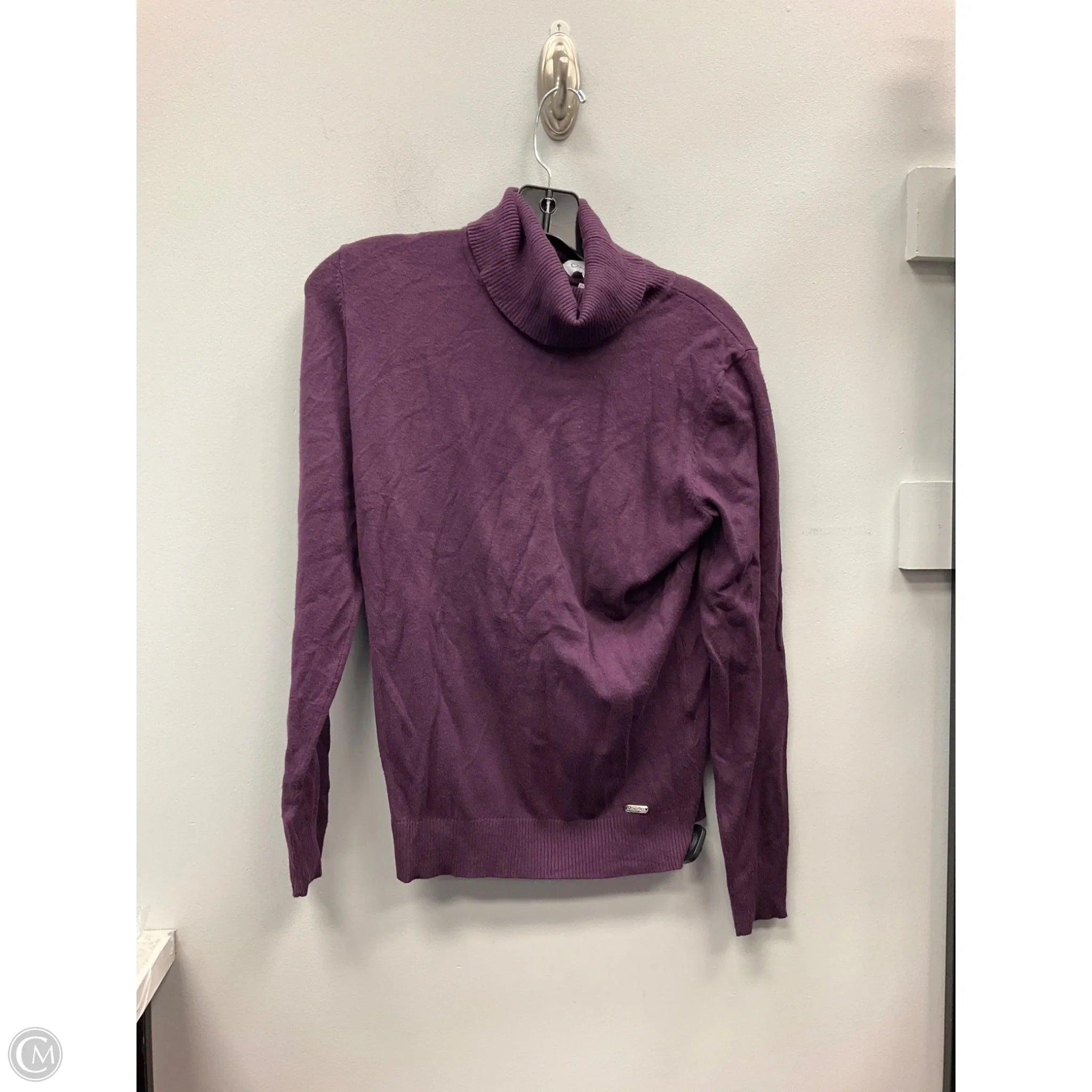 Sweater By Calvin Klein In Purple, Size: M