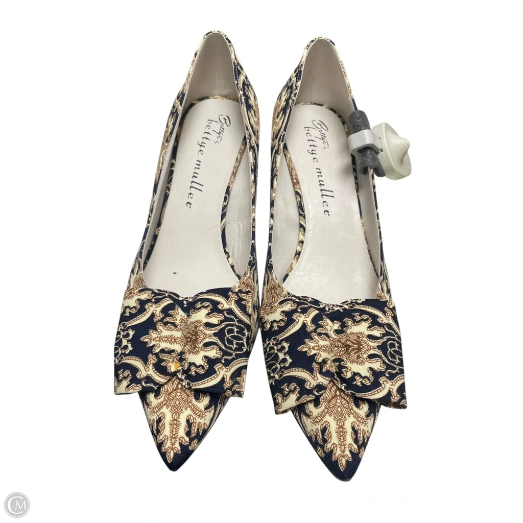 Shoes Heels Stiletto By Cma In Blue & Cream, Size: 8.5