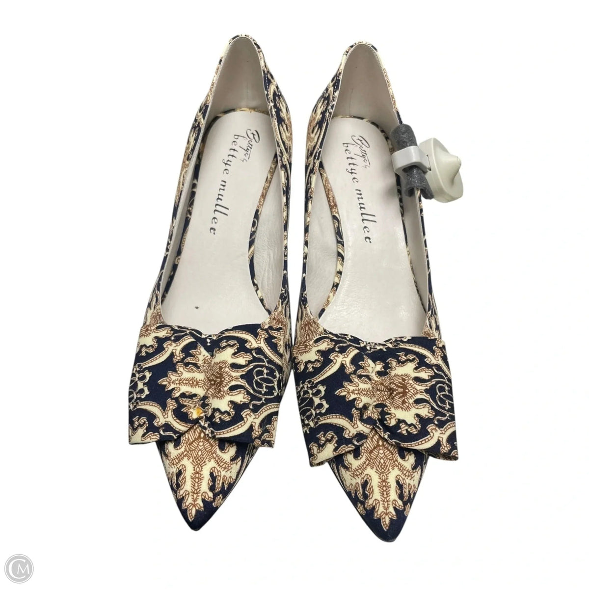 Shoes Heels Stiletto By Cma In Blue & Cream, Size: 8.5
