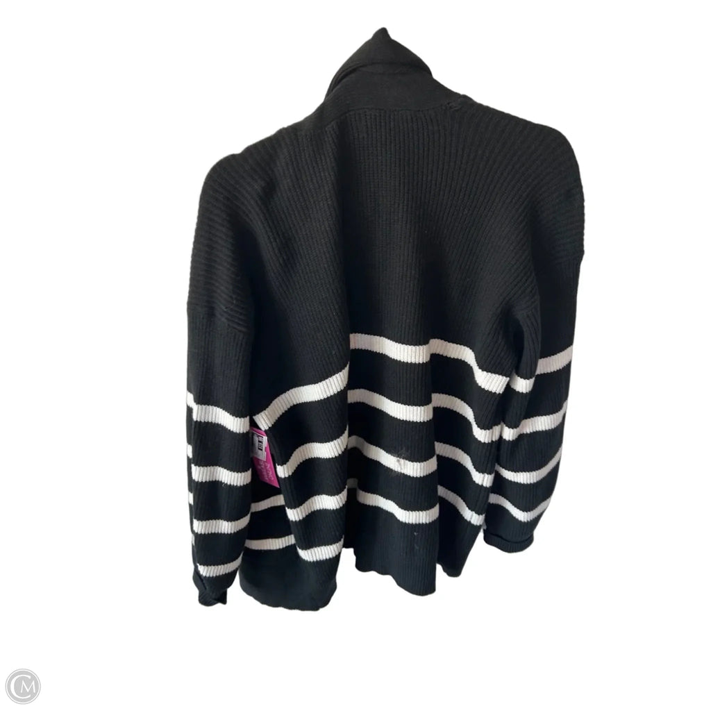 Sweater Cardigan By A New Day In Black & White, Size: S
