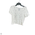 Top Short Sleeve By Chicos In White, Size: S