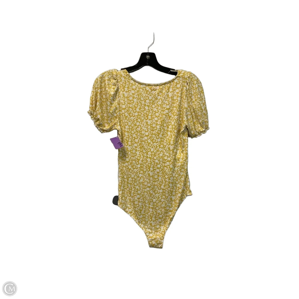 Bodysuit By Pink Lily In Yellow, Size: M