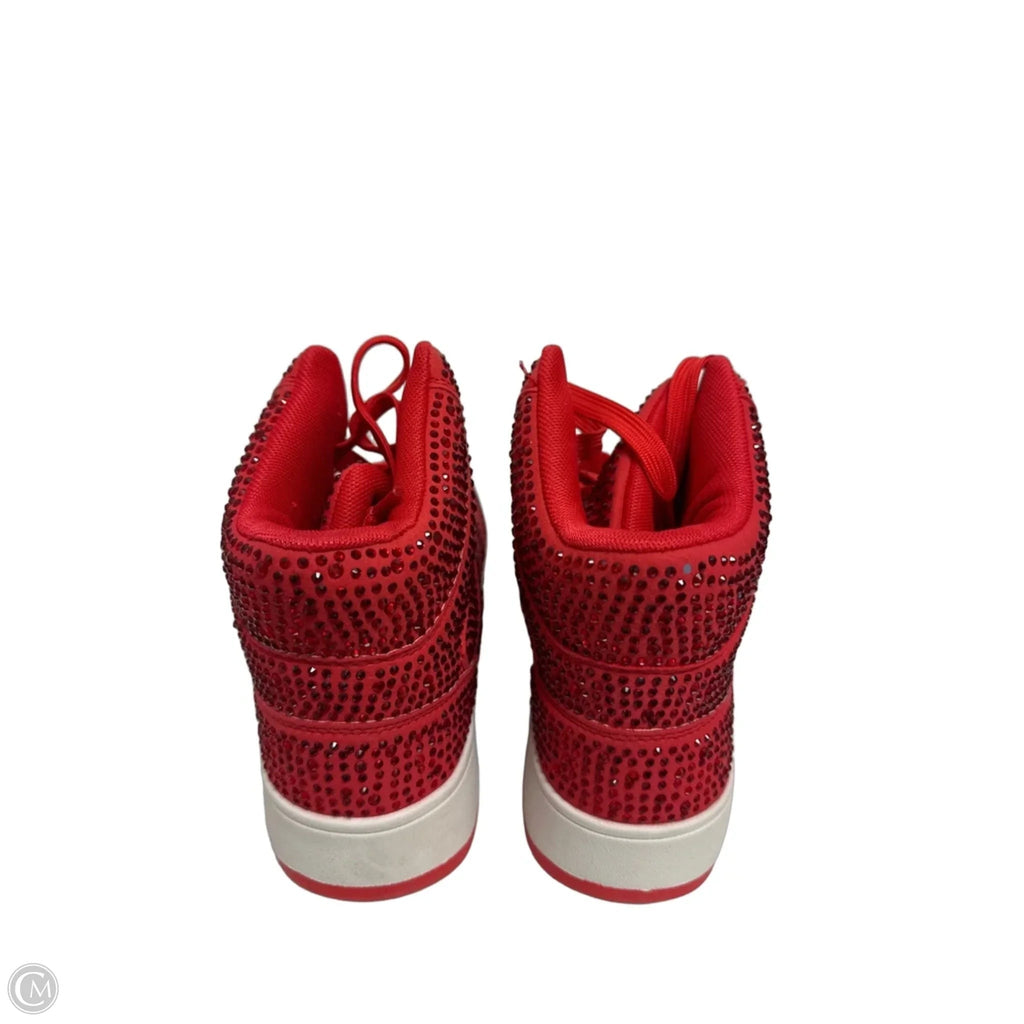 Shoes Sneakers By Liliana In Red, Size: 8