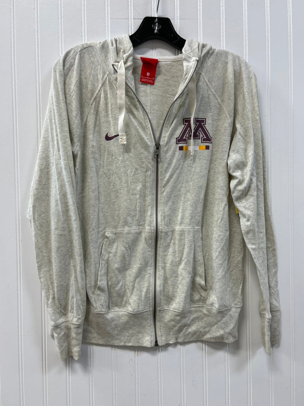 Sweatshirt Hoodie By Nike Apparel In Cream, Size:M