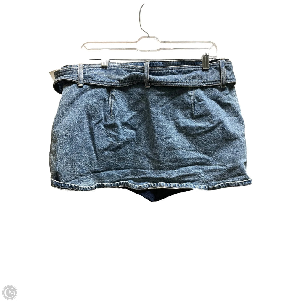 Skirt Mini & Short By Abercrombie And Fitch In Blue Denim, Size: 10