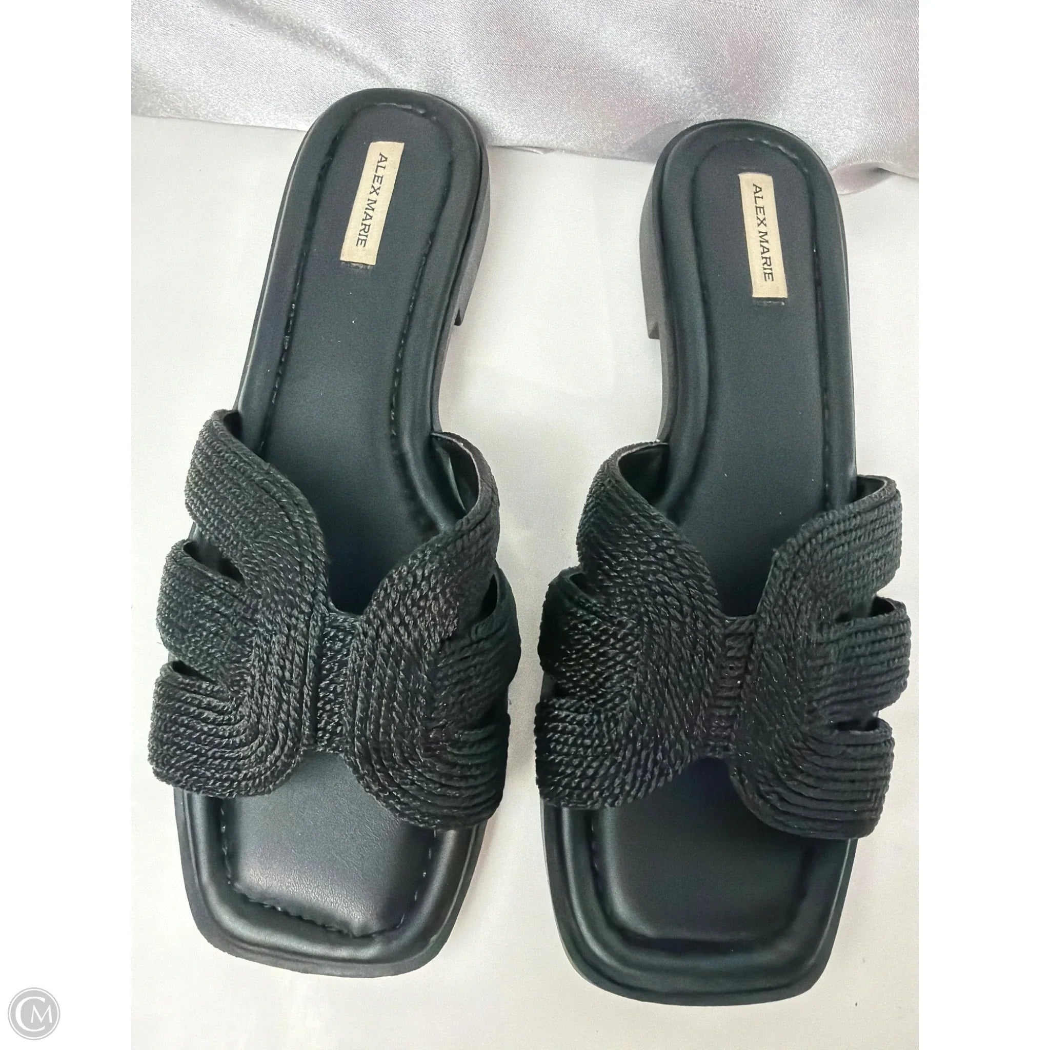 Sandals Flats By Alex Marie In Black, Size: 6.5