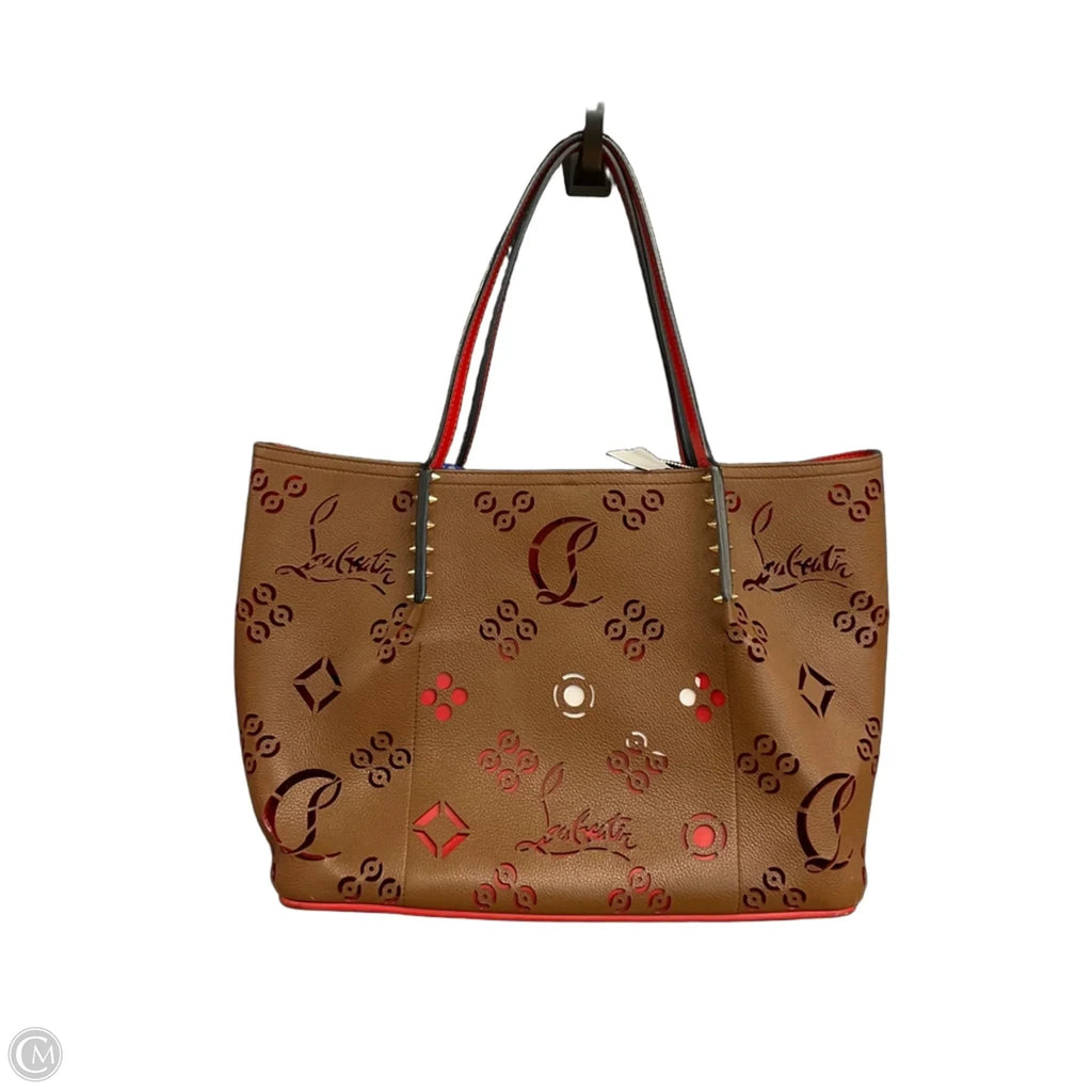 Handbag Luxury Designer By Christian Louboutin, Size: Large