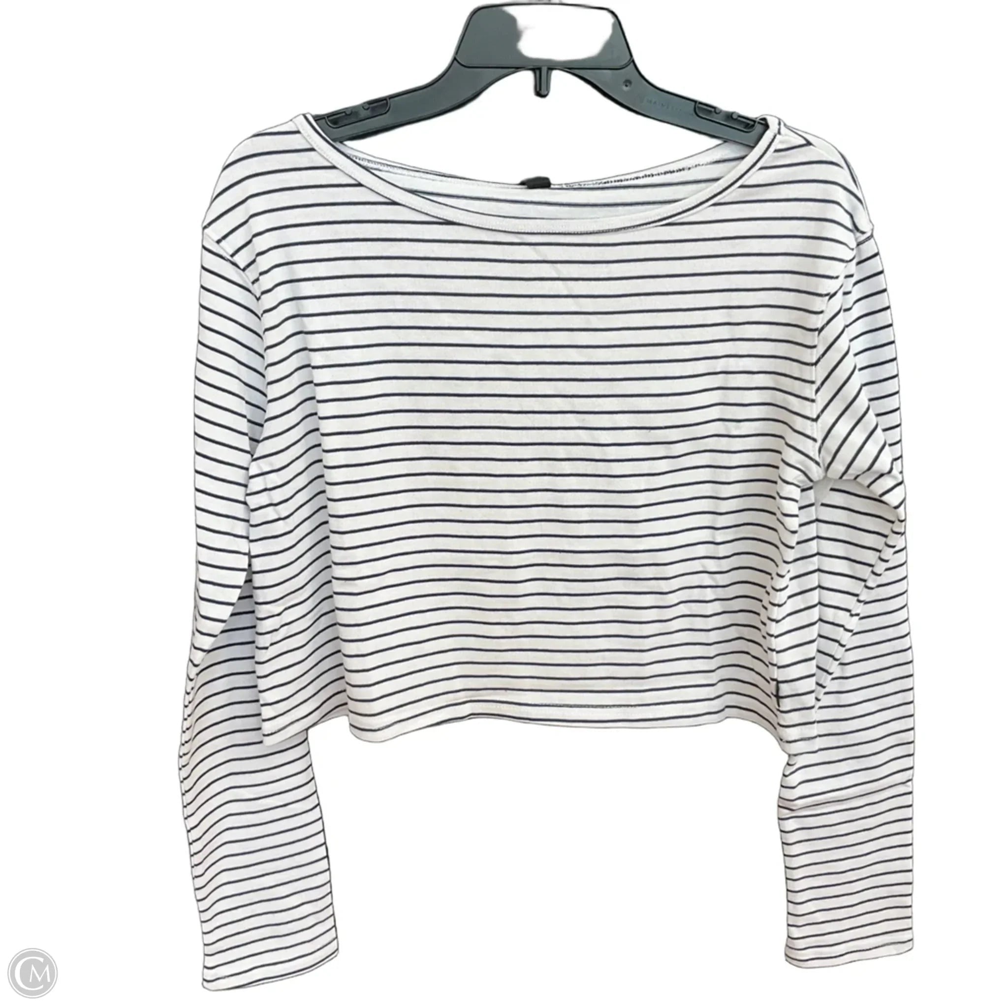 Top Long Sleeve By Cmc In Striped Pattern, Size: S