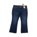 Jeans Boot Cut By St Johns Bay In Blue Denim, Size:18