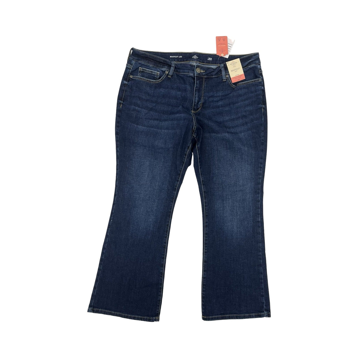 Jeans Boot Cut By St Johns Bay In Blue Denim, Size:18