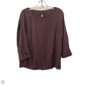 Top Long Sleeve By T Tahari In Black & Red, Size: L
