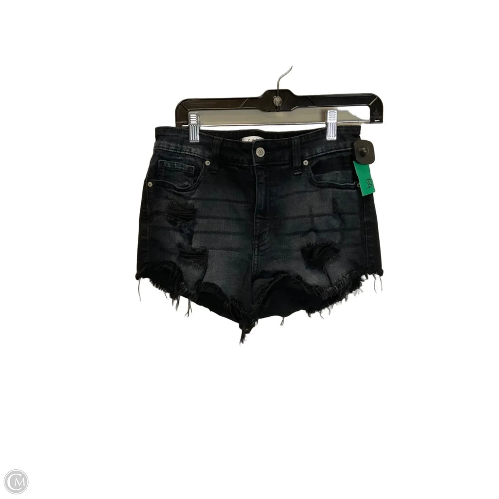 Shorts By Eunina In Black Denim, Size: S